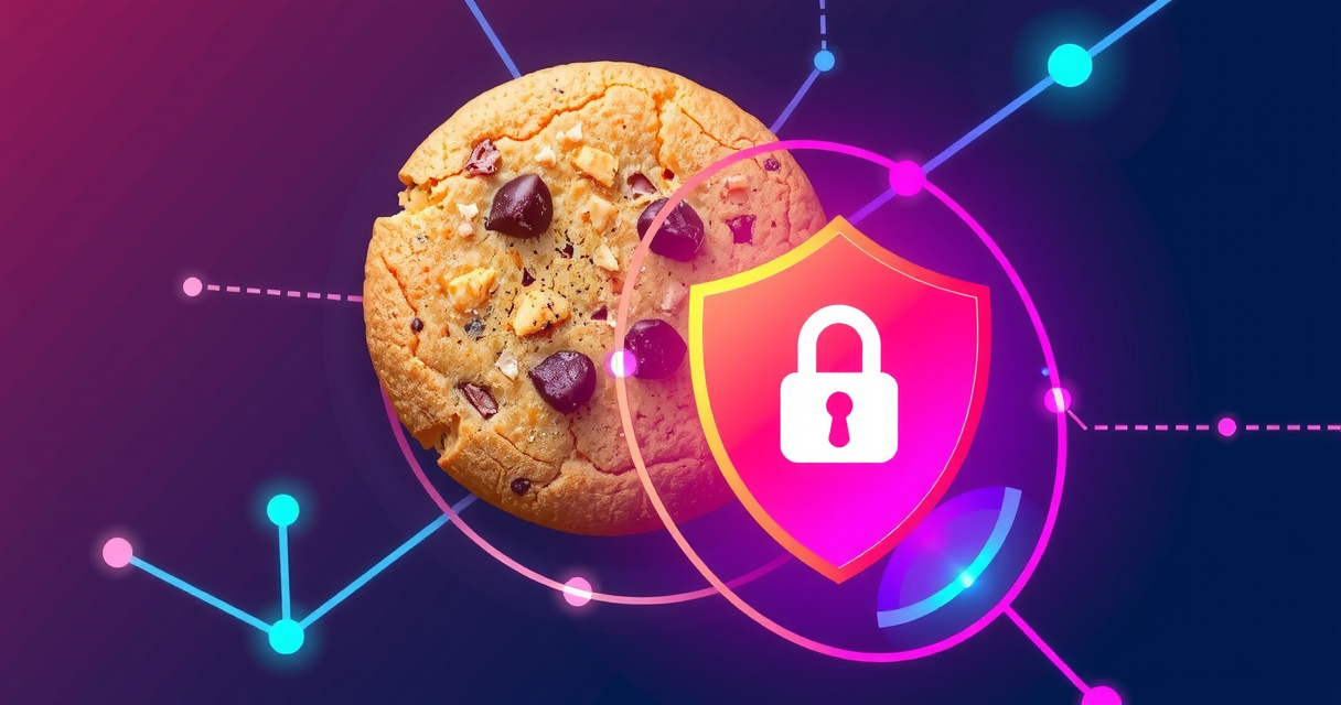 Cookie and privacy technology concept